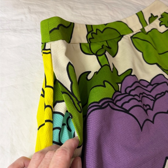 Vintage MOSCHINO CHEAP & CHIC Mod Floral Mini Skirt Flare RARE 8 - Picture 10 of 14